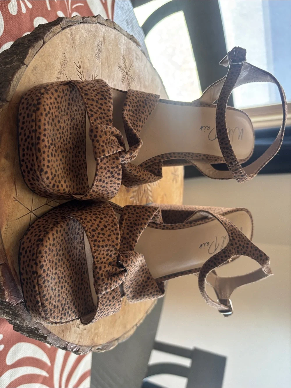 Wild Pair Leopard Print Platform Heels – Like New